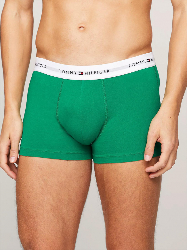 Pack 3 boxers signature vert noir orange homme - Tommy Hilfiger