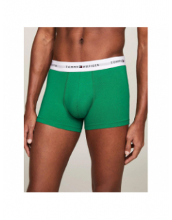 Pack 3 boxers signature blanc bleu vert homme - Tommy Hilfiger