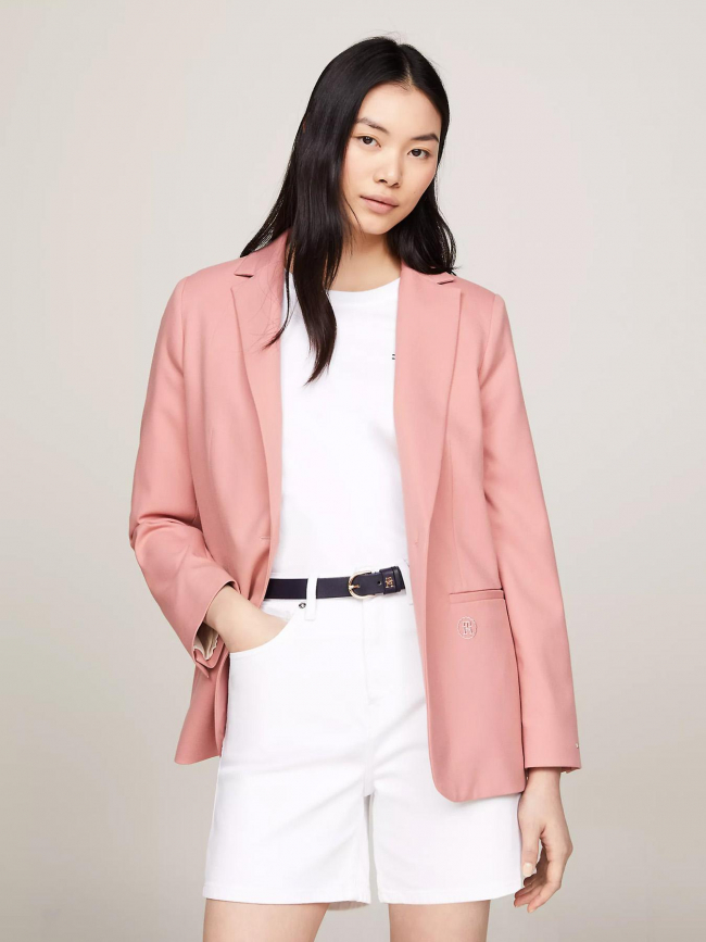 Veste blazer core regular rose femme - Tommy Hilfiger