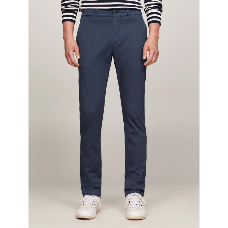 Pantalon chino bleecker print bleu marine homme - Tommy Hilfiger