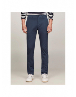 Pantalon chino bleecker print bleu marine homme - Tommy Hilfiger