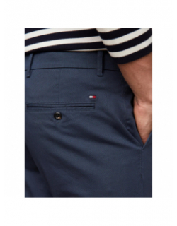 Pantalon chino bleecker print bleu marine homme - Tommy Hilfiger