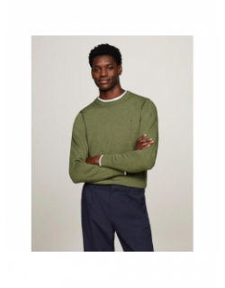 Pull uni mouline vert homme - Tommy Hilfiger