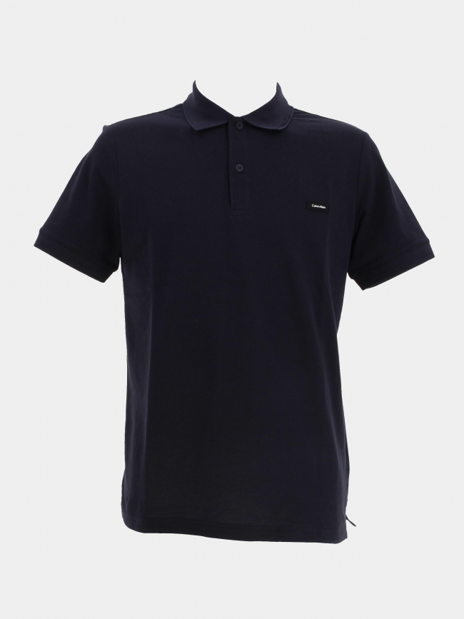 Polo thermo tech pique bleu marine homme - Calvin Klein