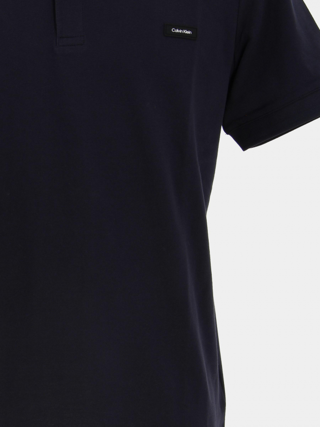 Polo thermo tech pique bleu marine homme - Calvin Klein