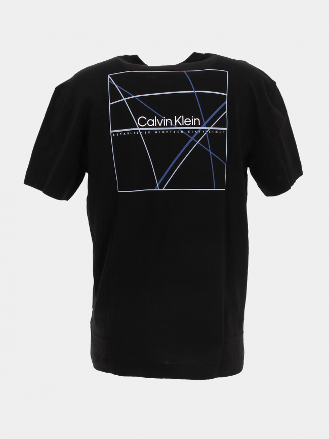 T-shirt linear back graphic noir homme - Calvin Klein