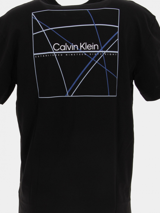 T-shirt linear back graphic noir homme - Calvin Klein