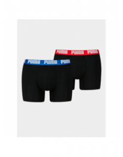 Pack 2 boxers everyday basic noir bleu rouge homme - Puma