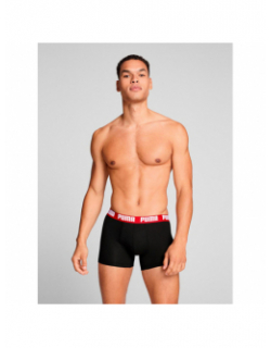 Pack 2 boxers everyday basic noir bleu rouge homme - Puma