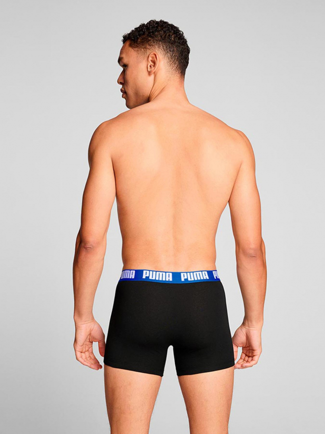 Pack 2 boxers everyday basic noir bleu rouge homme - Puma