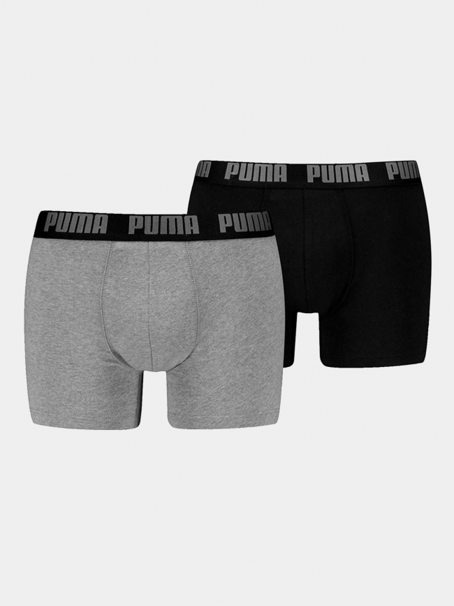 Pack 2 boxers everyday basic gris nois homme - Puma