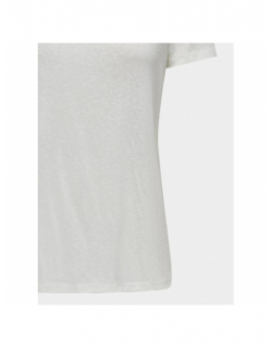 T-shirt uni belle love blanc femme - Only