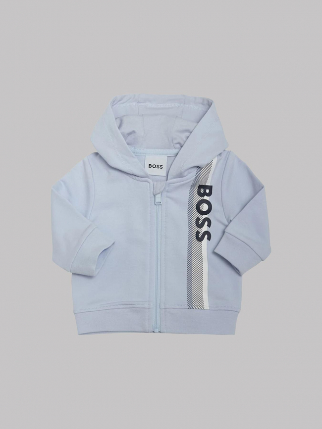 Coffret ensemble t-shirt jogging sweat bleu ciel bébé - Boss