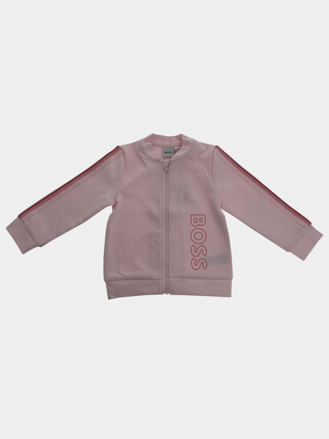 Coffret ensemble t-shirt jogging sweat 2-3 ans rose fille - Boss