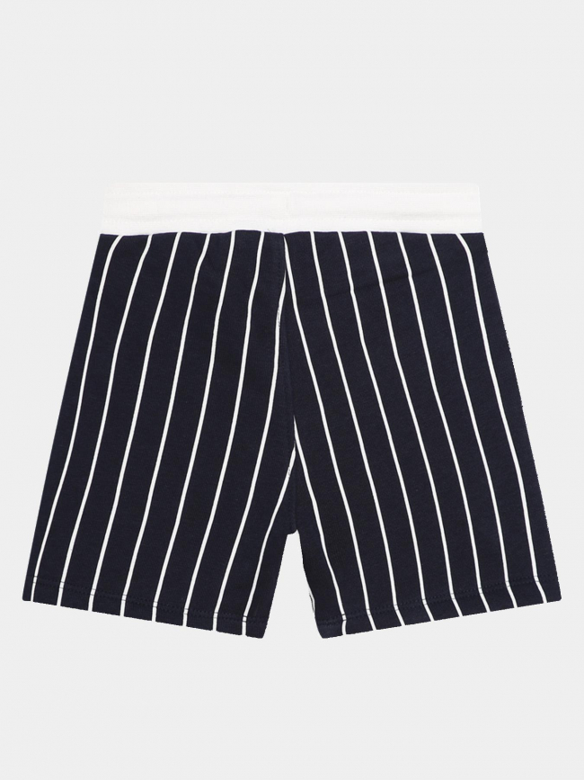 Short rayé cargot bleu marine bébé - Boss