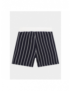 Short rayé cargot bleu marine bébé - Boss