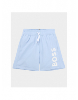 Short de bain surfer oxford bleu garçon - Boss