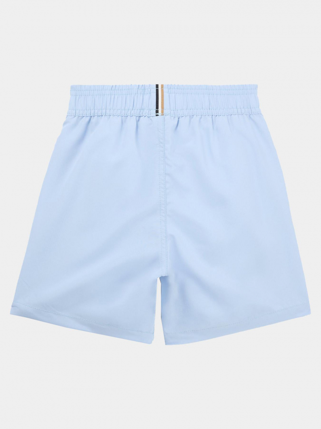 Short de bain surfer oxford bleu garçon - Boss