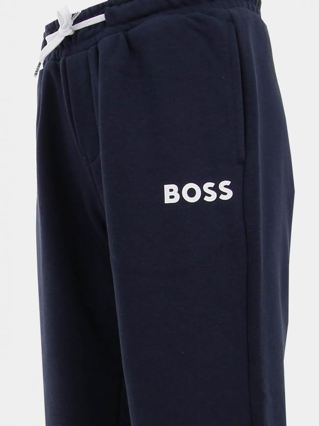 Jogging uni logo bleu marine garçon - Boss