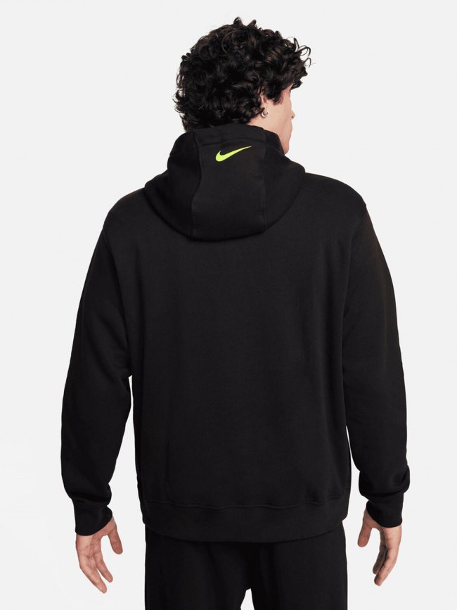 Sweat à capuche nsw si double logo fluo noir homme - Nike