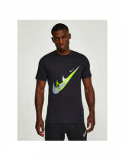 T-shirt nsw si double logo fluo noir homme - Nike