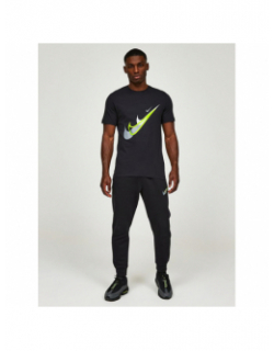 T-shirt nsw si double logo fluo noir homme - Nike