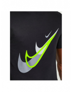 T-shirt nsw si double logo fluo noir homme - Nike