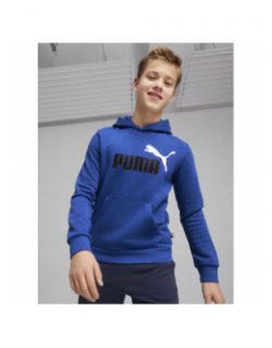 Sweat à capuche essential +2 fleece bleu garçon - Puma