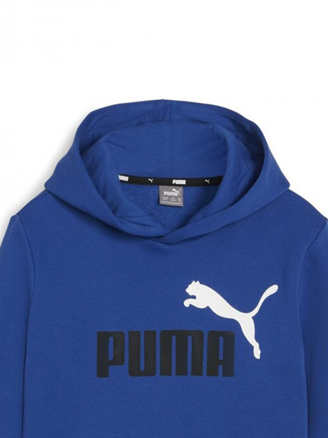 Sweat à capuche essential +2 fleece bleu garçon - Puma