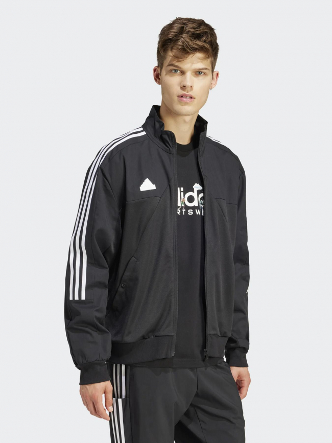 Veste 3 bandes tiro tt q1 noir homme - Adidas