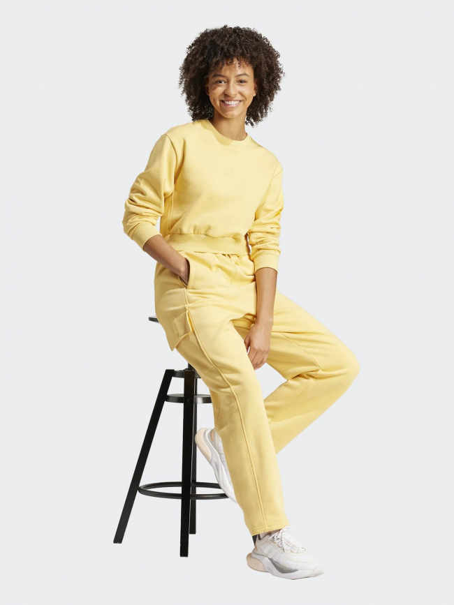 Sweat all szn c jaune femme - Adidas