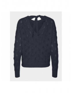 Pull verena avec noeud bleu marine femme - Vero Moda