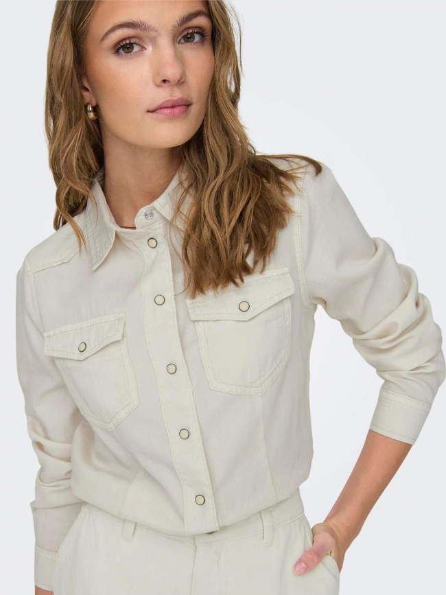 Chemise alexa écru femme - Only