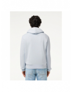 Sweat à capuche core solid bleu ciel homme - Lacoste