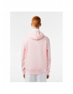 Sweat à capuche core solid rose femme - Lacoste