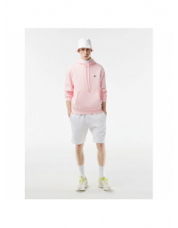 Sweat à capuche core solid rose femme - Lacoste