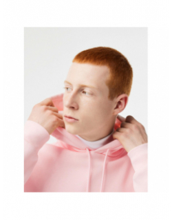 Sweat à capuche core solid rose femme - Lacoste