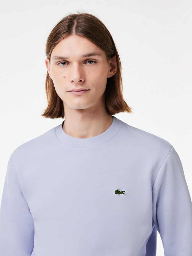 Sweat core solid bleu ciel homme - Lacoste