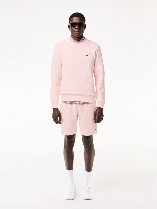 Sweat core solid rose femme - Lacoste