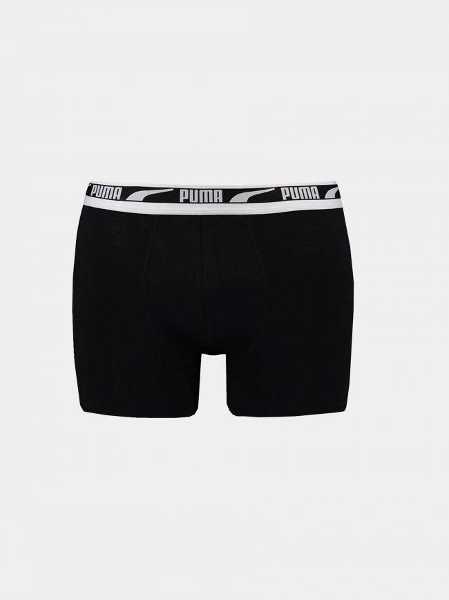 Pack 2 boxers everyday multi logo noir blanc homme - Puma