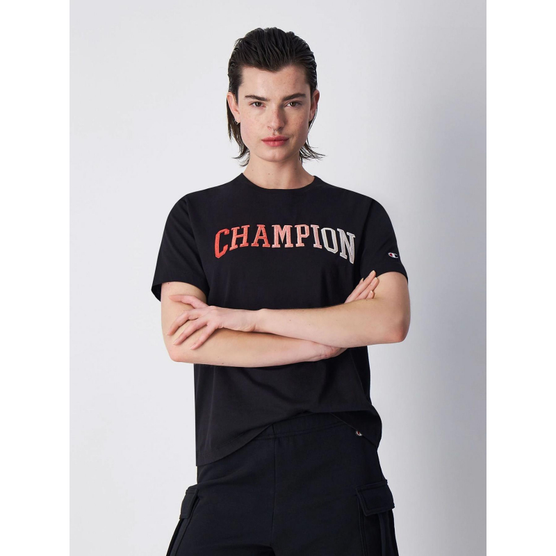 T-shirt crewneck dégradé noir femme - Champion