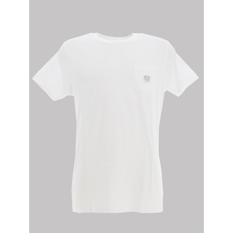 T-shirt manches courtes basito blanc homme - Deeluxe