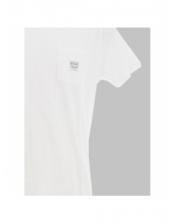 T-shirt manches courtes basito blanc homme - Deeluxe