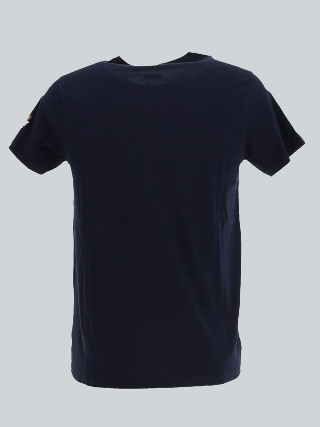 T-shirt nautica squelette bleu marine homme - Deeluxe