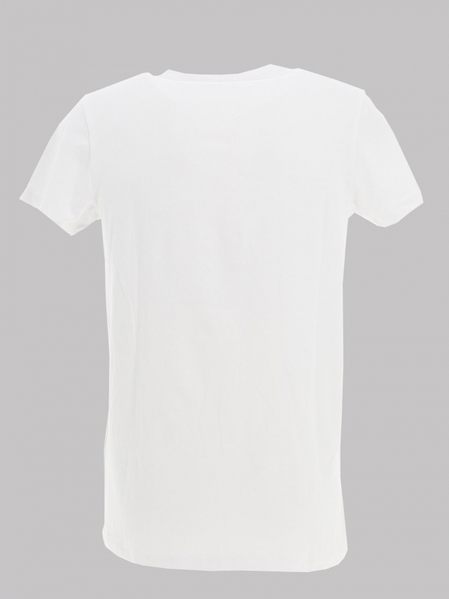 T-shirt col v yazel blanc homme - Deeluxe