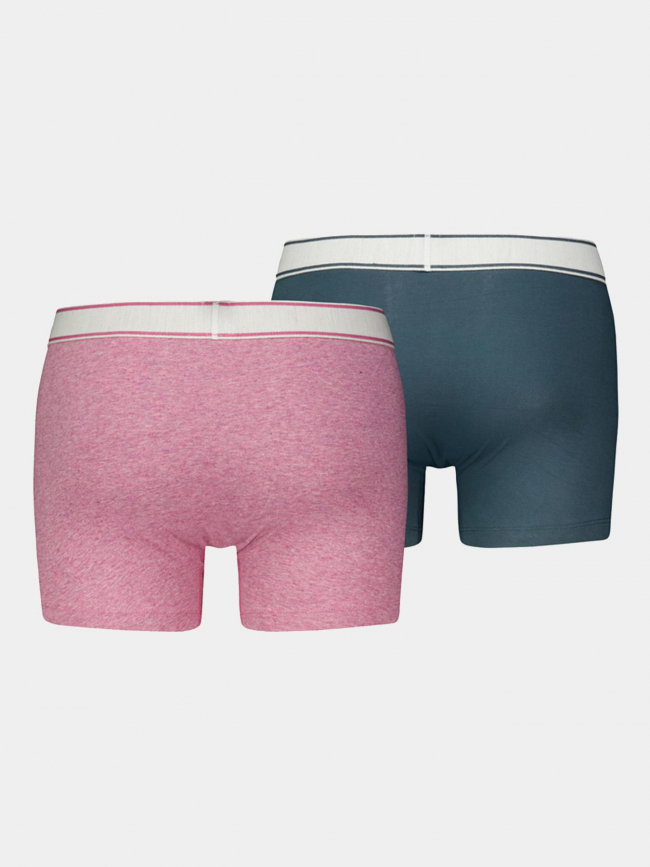 Pack de 2 boxers vintages heather rose et gris homme - Levis