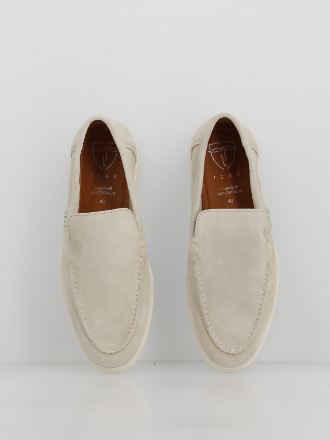 Mocassin emile beige homme - Izac