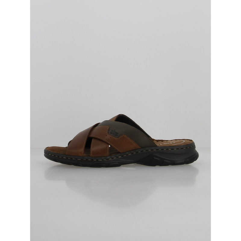 Sandales mule jacquie marron homme - Tbs