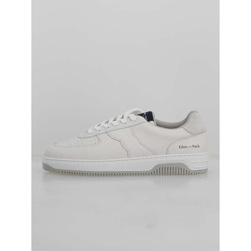 Baskets en cuir blanc homme - Eden Park