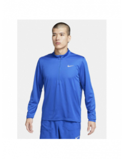 Sweat de running 1/4 zip df pacer bleu homme - Nike